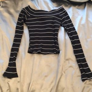 Silence and Noise Off the Shoulder Top